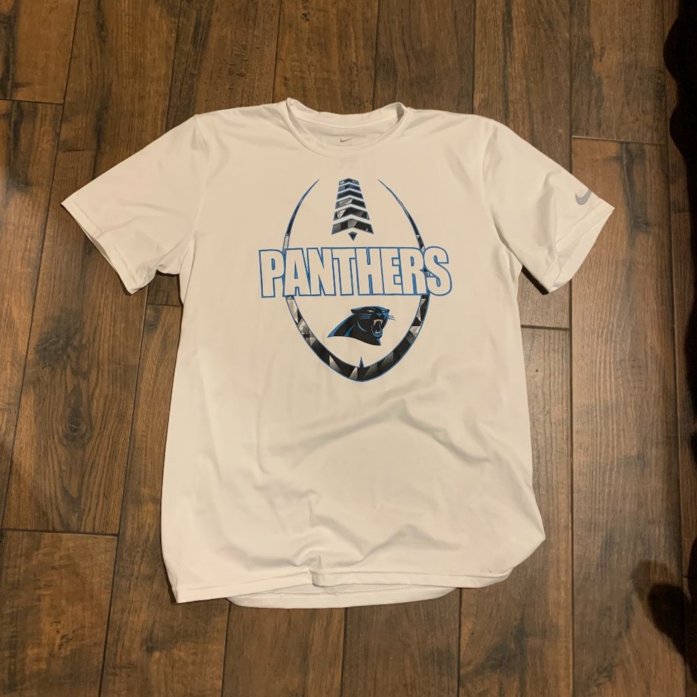 Carolina Panthers Nike drifit shirt tee M men's white NFL